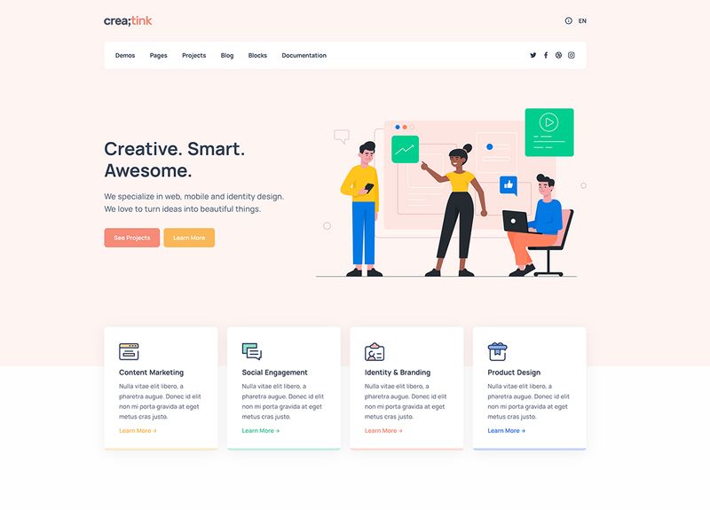 Creatink Creative Agency Website